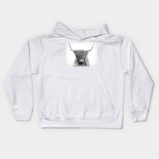 Scottish Highland Cattle Kids Hoodie